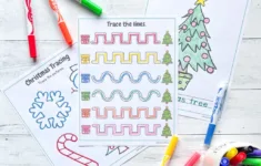 Christmas Tree Tracing Worksheets | Pencil Control Printables with regard to Christmas Pencil Control Worksheets Tracing Lines