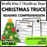 Christmas Truce Reading Comprehension Worksheet Throughout The Christmas Truce Worksheets