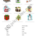 Christmas Vocabulary   Esl Worksheetalexsimpo With French Christmas Vocabulary Worksheets