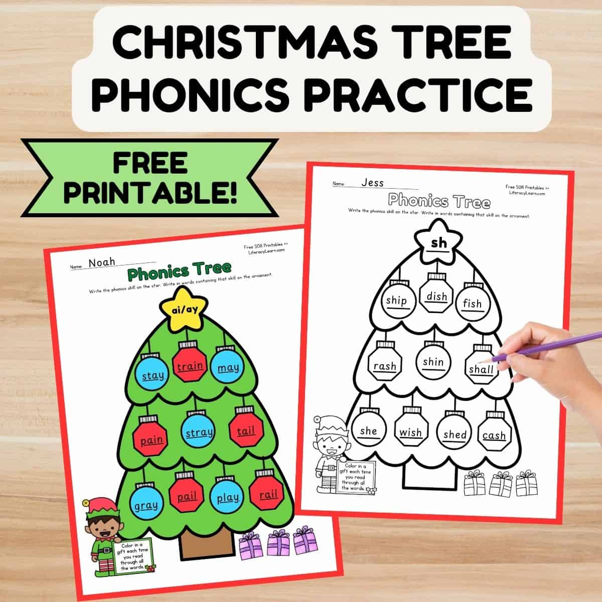 Christmas &amp;amp; Winter Archives - Literacy Learn within Free Printable Christmas Phonics Worksheets
