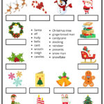 Christmas Word Match   Ezpzlearn For Christmas Word Match Worksheets