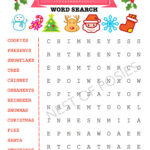 Christmas Word Puzzle Printables For Kids   Nest Of Posies Intended For Free Christmas Puzzle Worksheets