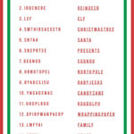 Christmas Word Scramble   14 Free Pdf Printables | Printablee For Scrambled Christmas Worksheets Answers