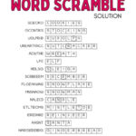Christmas Word Scramble   Cute & Free Printable | Saturdaygift Within Scrambled Christmas Worksheets Answers