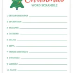 Christmas Word Scramble | Free Printable Christmas Activities Inside Christmas Word Scramble Worksheets