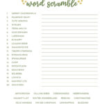 Christmas Word Scrambles   15 Free Printables | Printabulls Regarding Christmas Unscramble Worksheets For Adults