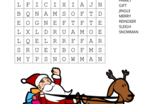 Christmas Word Search (Free Printable Pdf Puzzles) – Free inside Christmas Picture Search Worksheets