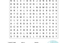 Christmas Word Search Printable (For Kids Or Adults) within Christmas Word Match Worksheets
