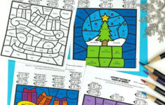 Colorcode Grammar Christmas Activity &amp; Parts Of Speech Practice throughout Christmas Parts Of Speech Worksheets