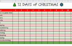 Control Alt Achieve: 12 Days Of Christmas - Guided Math Activity throughout 12 Days Of Christmas Statistics Worksheets