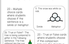 December Activities Simile And Metaphor Task Cards - Classful regarding Christmas Similes And Metaphors Worksheets