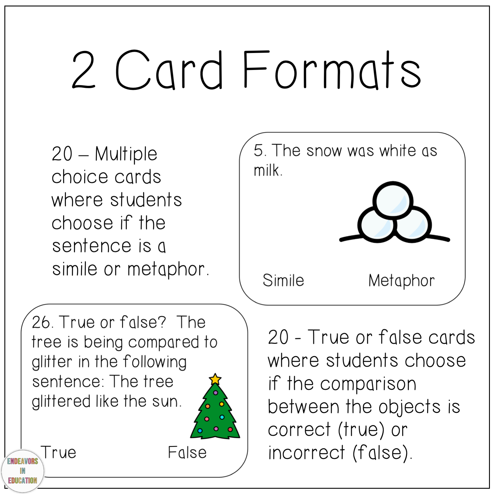 December Activities Simile And Metaphor Task Cards - Classful regarding Christmas Similes And Metaphors Worksheets