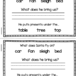 December Reading And Writing   Christmas   Free Book — Keeping My For Christmas Reading Worksheets 1st Grade