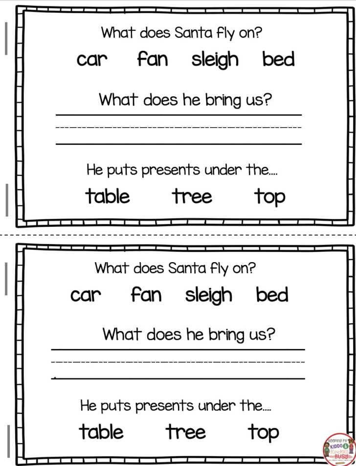 Christmas Reading Worksheets 1st Grade Christmas Reading Worksheets 1st Grade