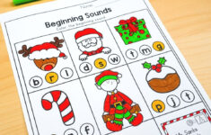 December Worksheets For Kindergarten: Fun And Easy To Use inside Christmas Phonics Worksheets For Kindergarten