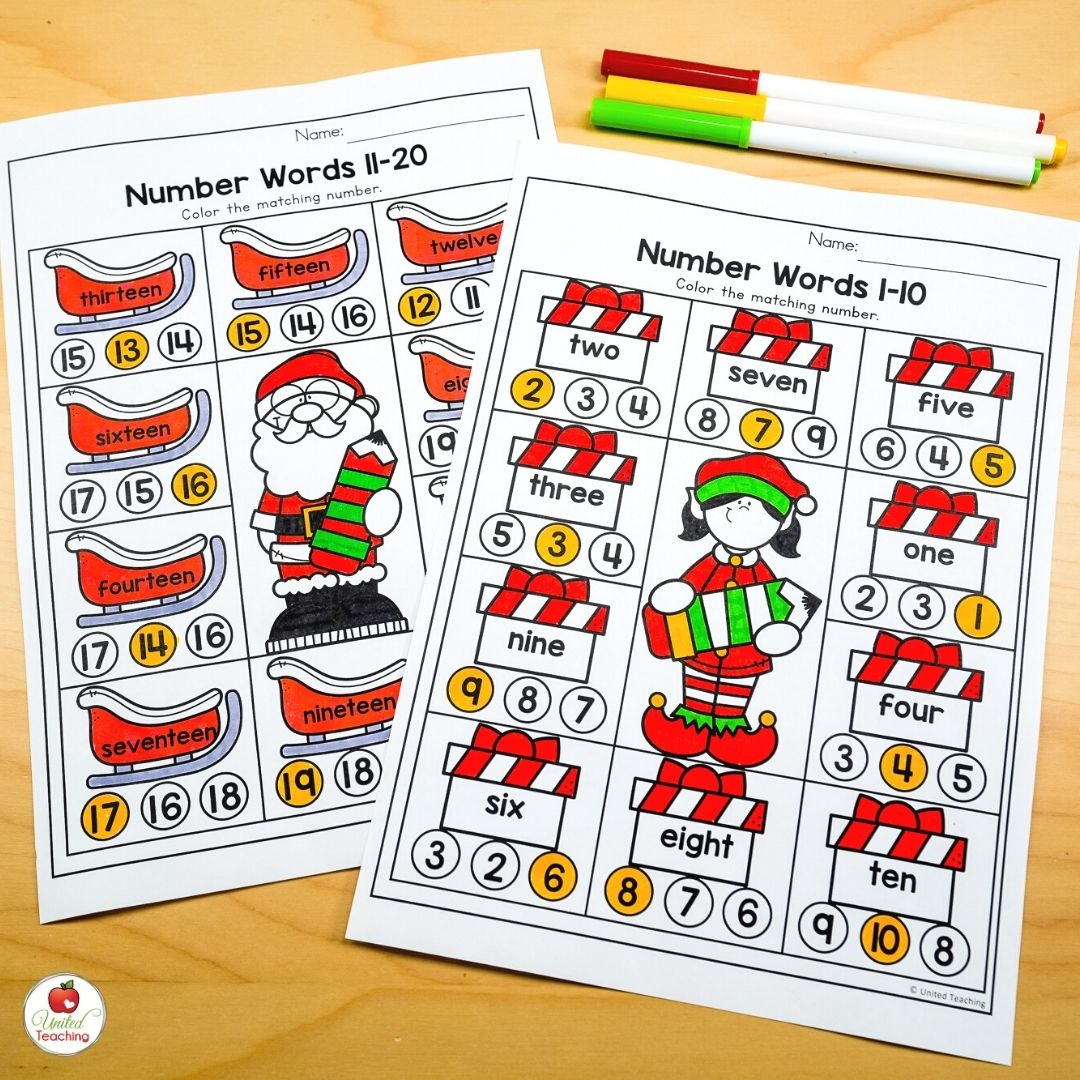 December Worksheets For Kindergarten: Fun And Easy To Use throughout Christmas Place Value Worksheets
