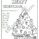 Decorate The Christmas Tree   Esl Worksheetmakigi Intended For How To Decorate A Christmas Tree Worksheets