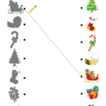 Decorate The Christmas Tree Worksheet   Match   Super Simple For Christmas Match Up Worksheets