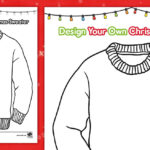 Design Your Own Christmas Sweater Worksheet With Ugly Christmas Sweater Worksheets