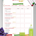 Download Printable Christmas Style   Christmas Budget Pdf With Budgeting For Christmas Worksheets