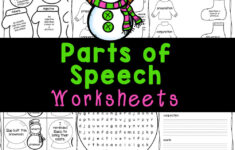 ⛄ Free Printable Winter Snowman Parts Of Speech Grammar Worksheets for Christmas Parts of Speech Worksheets