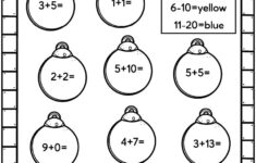 Easy Christmas Math Worksheets - Free! - Kids Activity Zone for 1St Grade Christmas Worksheets