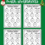 Easy Christmas Math Worksheets   Free!   Kids Activity Zone For Christmas Math Worksheets Printable