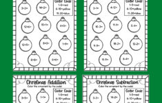 Easy Christmas Math Worksheets - Free! - Kids Activity Zone for Christmas Math Worksheets Printable