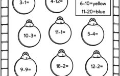 Easy Christmas Math Worksheets - Free! - Kids Activity Zone throughout Christmas Worksheets For 1st Grade