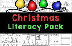 🎄 Free Christmas Literacy Worksheets For Kindergarten regarding Kindergarten Christmas Cvc Worksheets