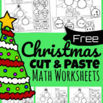 🎄 Free Cut And Paste Christmas Math Worksheets Within Christmas Math Facts Worksheets