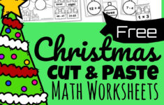 🎄 Free Cut And Paste Christmas Math Worksheets within Christmas Math Facts Worksheets