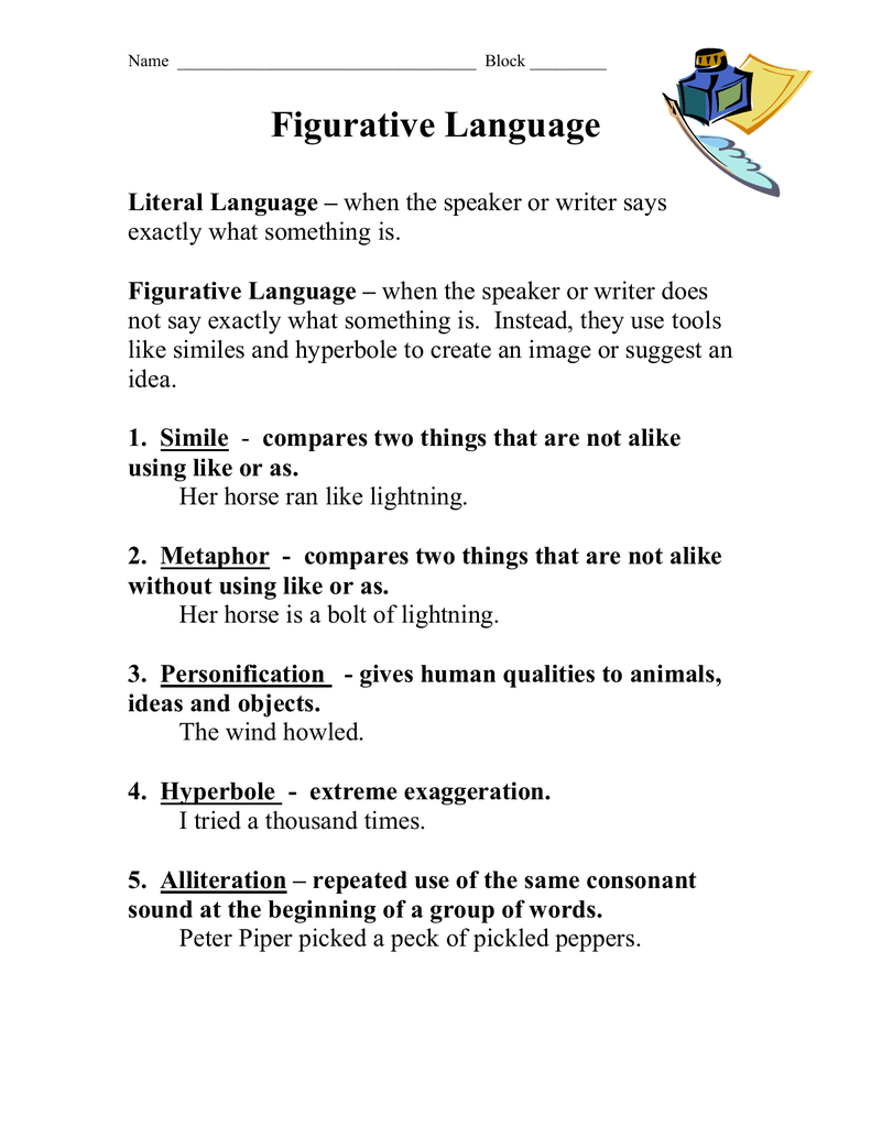 Figurative Language Worksheet: Simile, Metaphor &amp;amp; More in A Christmas Carol Figurative Language Worksheets