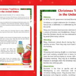 Fourth Grade Christmas Traditions In The United States Reading Throughout Christmas In The Usa Worksheets