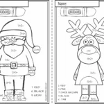 Free Christmas Colornumber Addition Within 10 | Km Classroom Throughout Color By Number Addition Christmas Worksheets Free