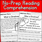 Free Christmas Comprehension Worksheet Grade 2, Download Free Intended For Free Christmas Reading Comprehension Worksheets For 2Nd Grade