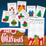 Free Christmas Coordinate Graphing Worksheets For Holiday Fun For Father Christmas Graphing Worksheets