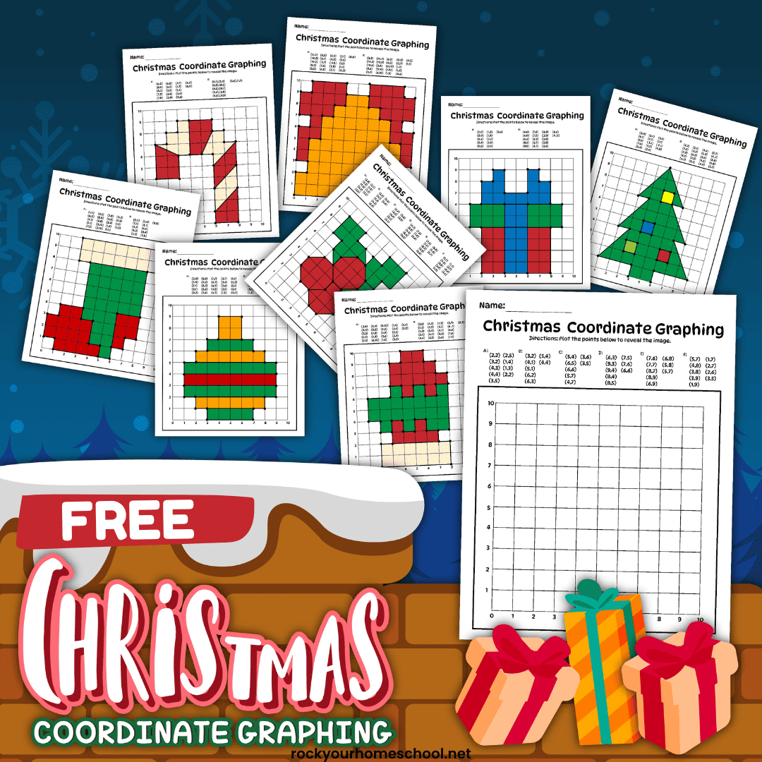 Free Christmas Coordinate Graphing Worksheets For Holiday Fun for Father Christmas Graphing Worksheets