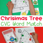 Free Christmas Cvc Word Match Regarding Christmas Cvc Words Worksheets Free