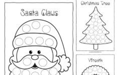 Free Christmas Do-A-Dot Printables - Lemon And Kiwi Designs inside Dot Dot Christmas Worksheets