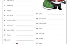 Free Christmas Games, Worksheets, And Activities - Hislifelearner for Super Teacher Worksheets Scrambled Christmas Answers