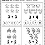 Free Christmas Math Worksheets For Kindergarten   Eduflakes Pertaining To Christmas Math Worksheets Kindergarten