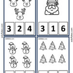 Free Christmas Math Worksheets For Kindergarten   Eduflakes Pertaining To Christmas Number Worksheets For Preschoolers