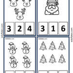 Free Christmas Math Worksheets For Kindergarten   Eduflakes Throughout Christmas Themed Math Worksheets