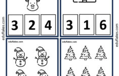 Free Christmas Math Worksheets For Kindergarten – Eduflakes throughout Christmas Themed Math Worksheets