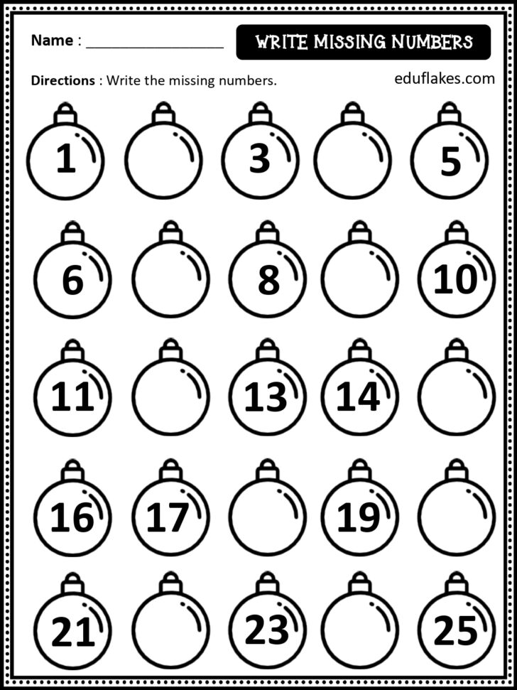 Free Printable Worksheets For Kindergarten Christmas