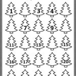 Free Christmas Math Worksheets For Kindergarten   Eduflakes Within Christmas Missing Number Worksheets