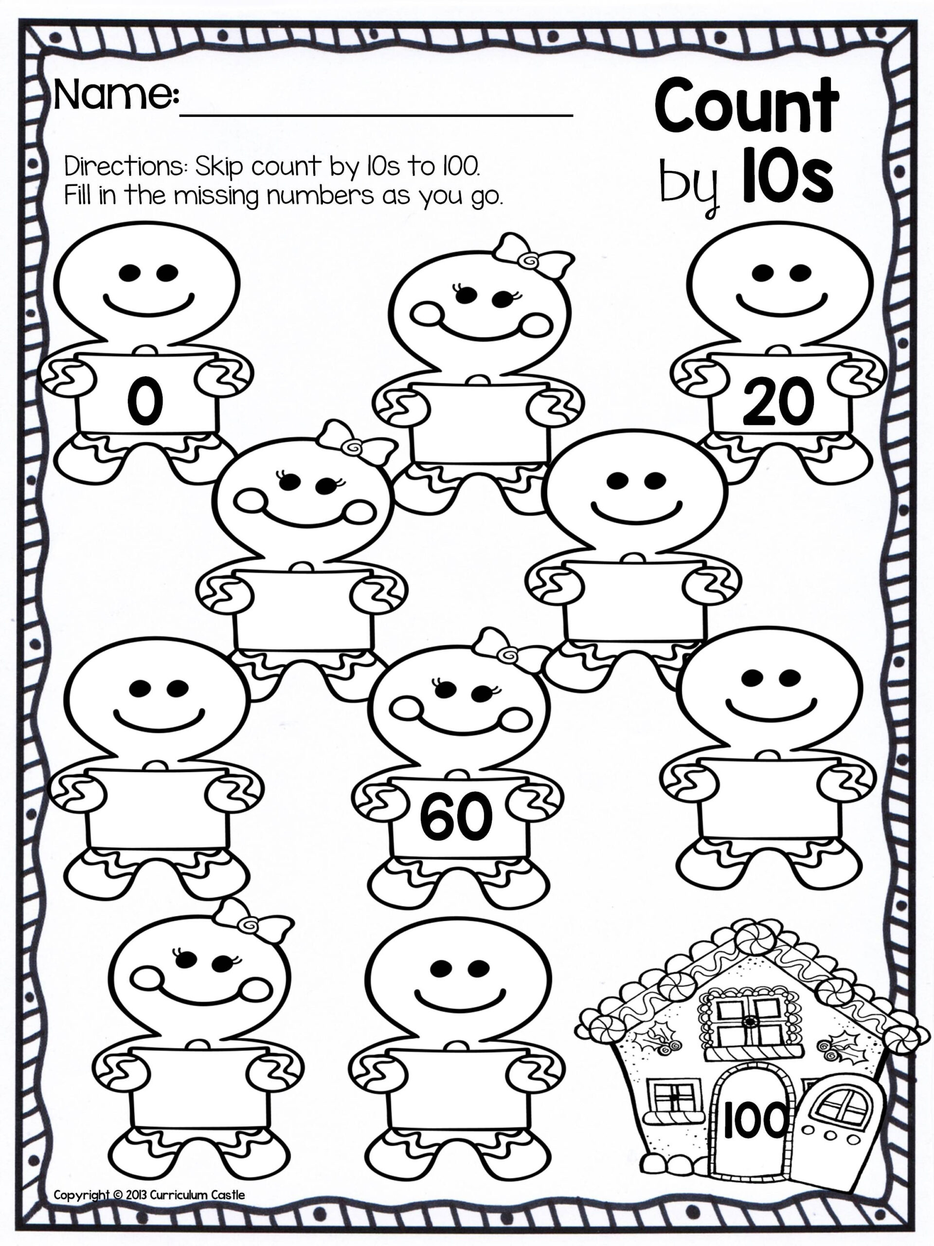 Free Christmas Skip Counting inside Christmas Skip Counting Worksheets