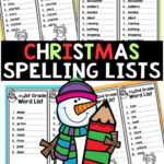 Free Christmas Spelling Lists: Festive Word Work Within Free Christmas Spelling Worksheets