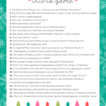 Free Christmas Trivia Printables {Games For The Family!} | Lil' Luna Pertaining To Christmas Trivia Worksheets